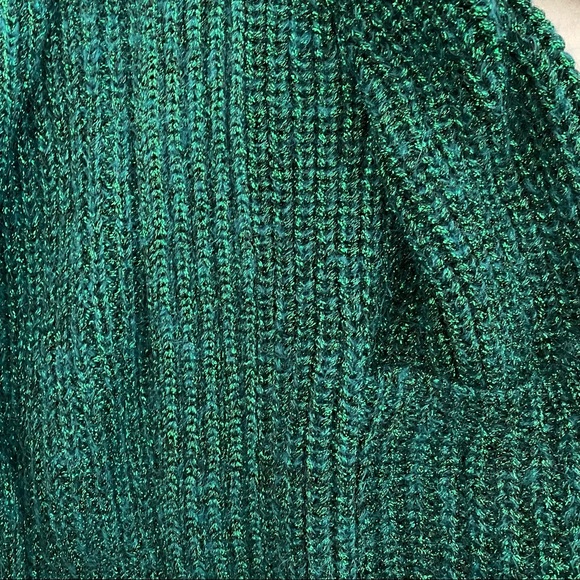 See U Soon Open Cardigan Bright Green With Lurex - Picture 3 of 6